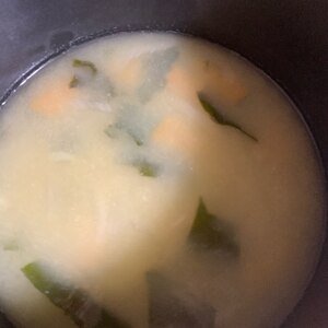 南瓜と玉葱のお味噌汁